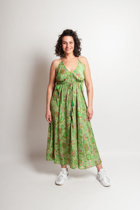 Bodenlanges Alinienkleid Delia
